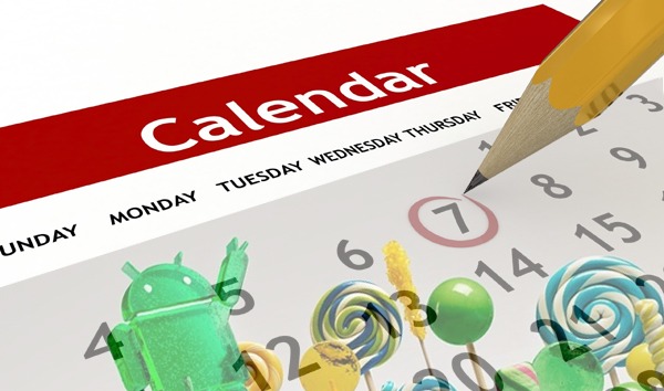 Calendario de actualizaciones de Android 5.0 Lollipop