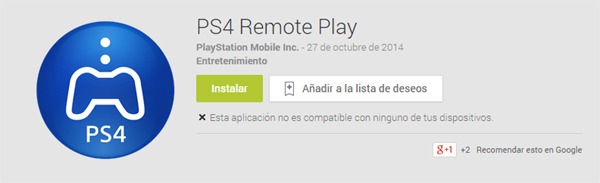 PS4 Remote Play para el Sony Xperia Z3