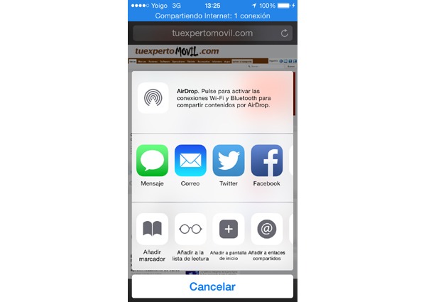 Truco para modificar la forma en la que compartimos enlaces desde el iPhone