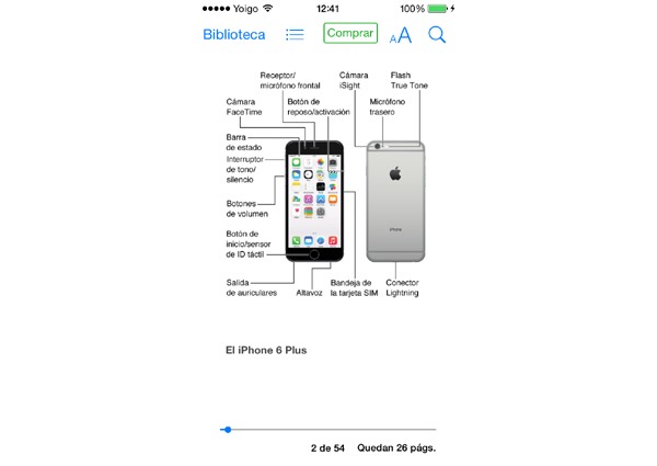 Truco para descargar el manual de usuario de Apple en un iPhone o iPad