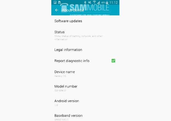 Distribución de Android 5.0 Lollipop en el Samsung Galaxy S5