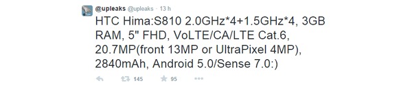 HTC Hima, nuevo móvil de alta gama