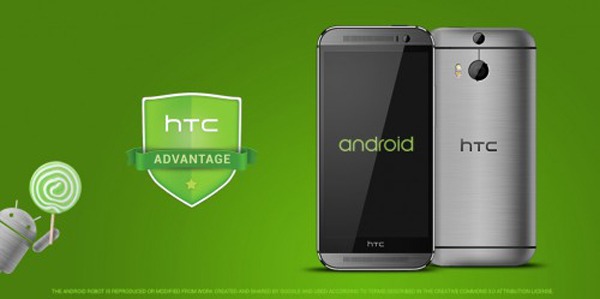 Actualización de Android 5.0 Lollipop para el HTC One M8 en enero