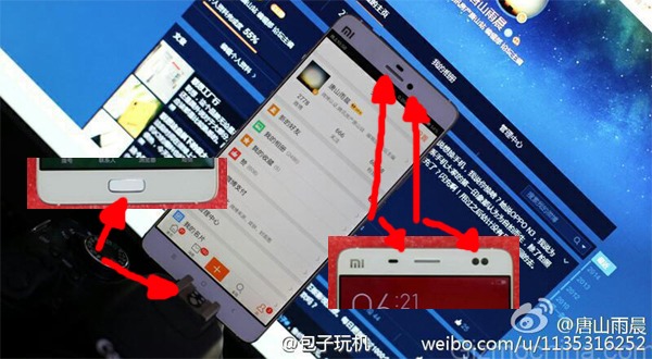 Nueva fotografí­a filtrada del Xiaomi Mi5 con lector de huellas
