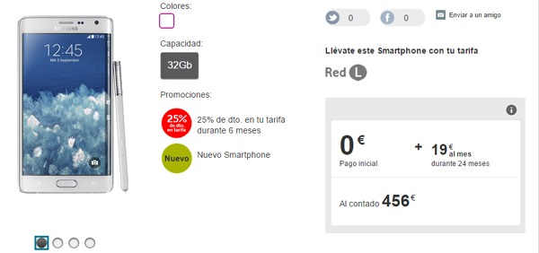 Samsung Galaxy Note Edge con Vodafone