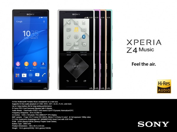 Filtración del Sony Xperia Z4 Music
