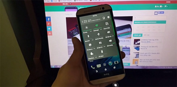 Ví­deo de un HTC One M8 funcionando bajo Android 5.0.1 Lollipop