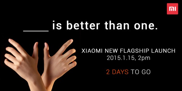 Xiaomi podrí­a presentar dos teléfonos inteligentes el próximo 15 de enero