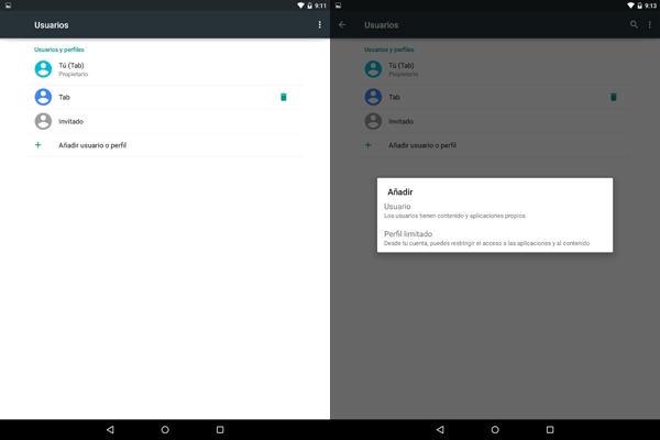 Añadir usuarios o invitados en Android 5.0 Lollipop