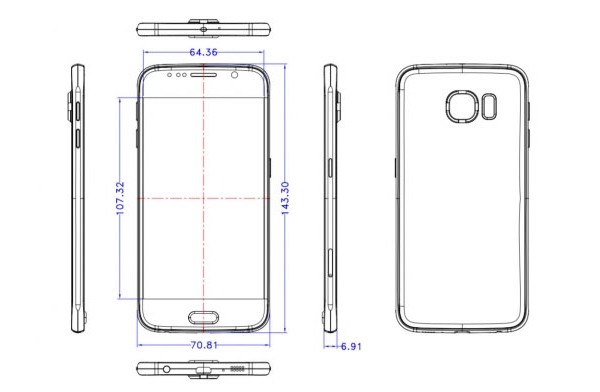 Patente del Samsung Galaxy S6 Edge