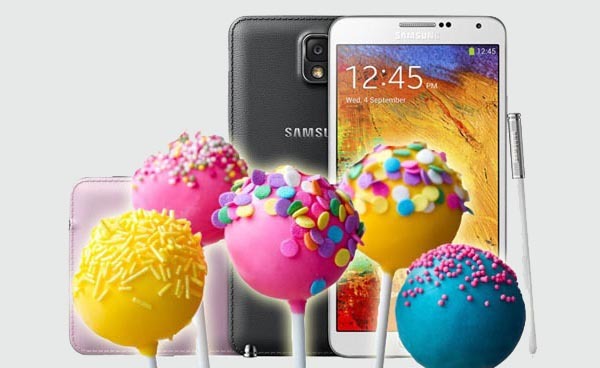 Actualización de Lollipop para el Samsung Galaxy Note 3 y Note 4