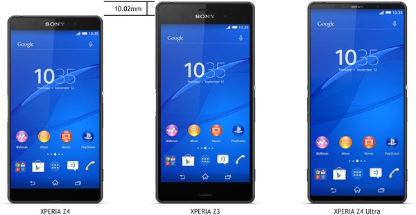 Nuevas imágenes del panel frontal del Sony Xperia Z4