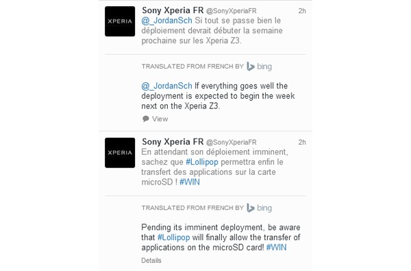 Fecha de Lollipop en el Sony Xperia Z3