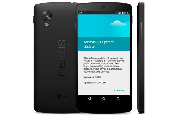 El Nexus 5 comienza a recibir directamente la actualización de Android 5.1 Lollipop