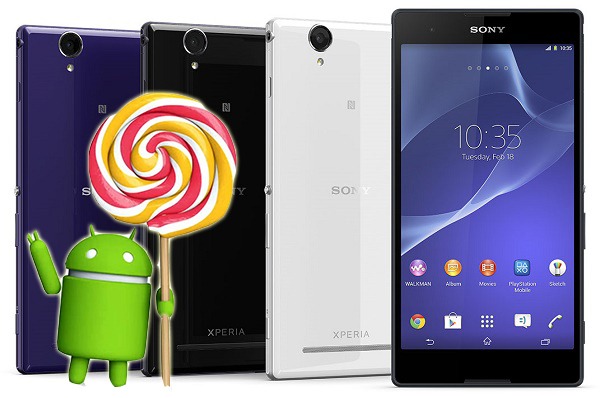 Actualización de Android 5.0 Lollipop para el Sony Xperia T2 Ultra