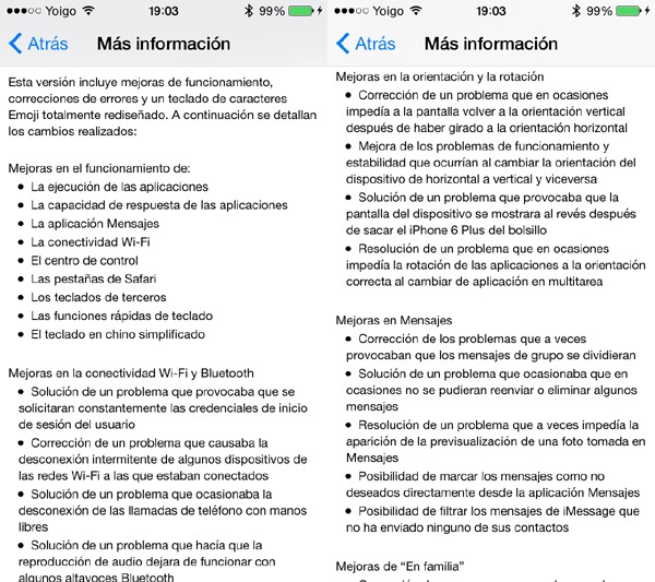 Actualización de iOS 8.3