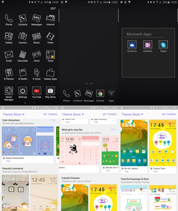 Nuevos temas para la interfaz TouchWiz de Samsung