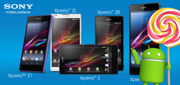 Sony Xperia Z, ZL y ZR, actualización de Android 5.0.2 Lollipop certificada