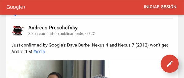 Actualización de Android M para el Nexus 4 y la Nexus 7