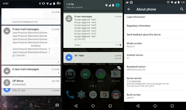 Problema con las notificaciones de Android 5.1.1 Lollipop