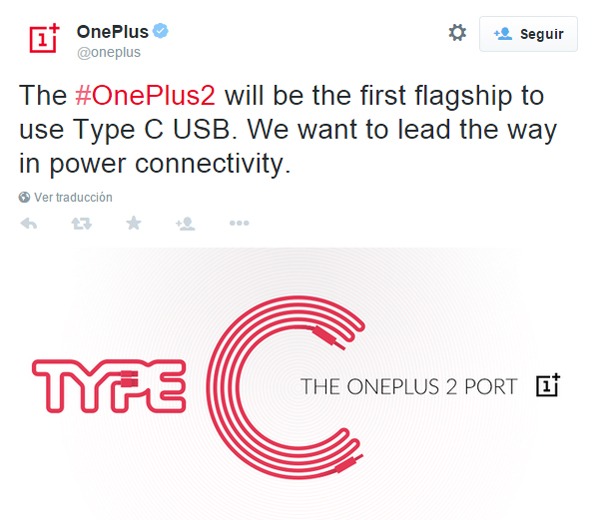 OnePlus 2 con puerto de carga rápida