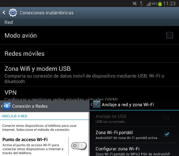 Android como router WiFi