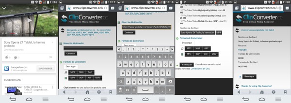 Descargar ví­deos de YouTube en Android