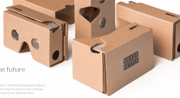Gafas de realidad virtual para la presentación del OnePlus 2