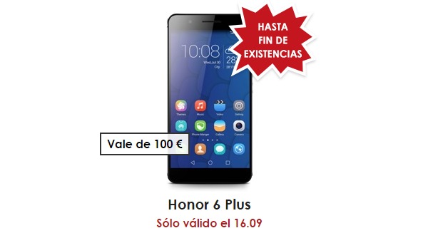 Honor 6 Plus por 300 euros, en oferta