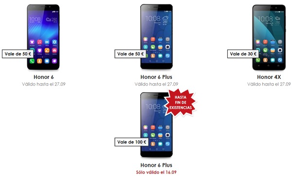 Honor 6 Plus, en oferta por 300 euros