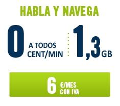 Tarifas de datos de hasta siete euros al mes