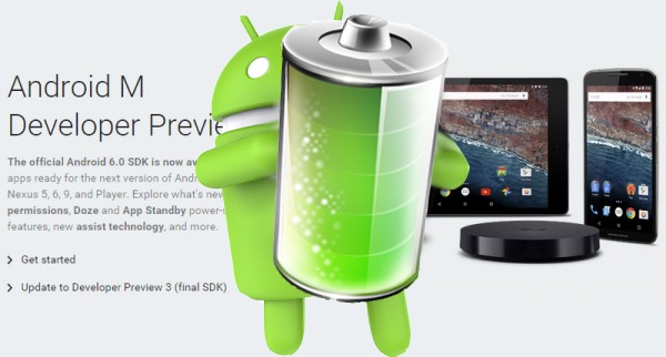 Consumo de baterí­a en Android 6.0 Marshmallow