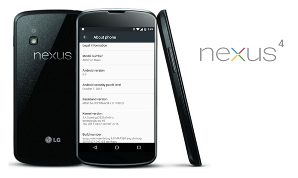 Android 6.0 Marshmallow para el Nexus 4, los usuarios al rescate