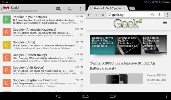 Actualización de Android N