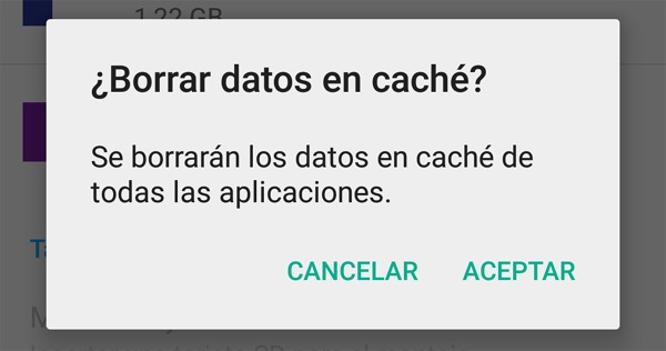 Borrar caché en Android