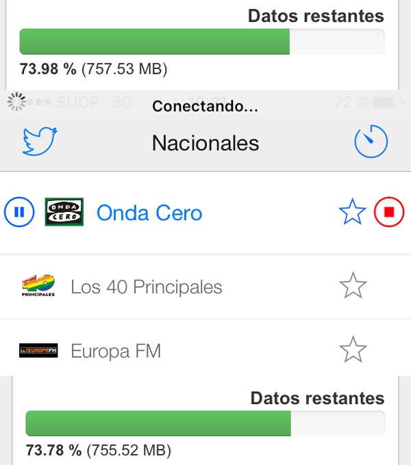 Consumo de la radio por Internet desde el móvil