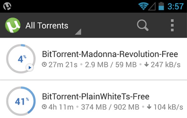 Descargar torrents en Android