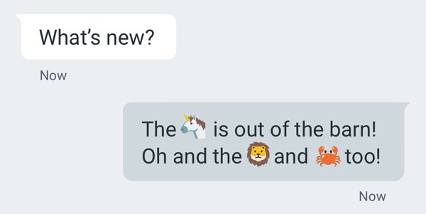 Ahora sí­ que llegan nuevos emoticonos a Android, y no es una estafa