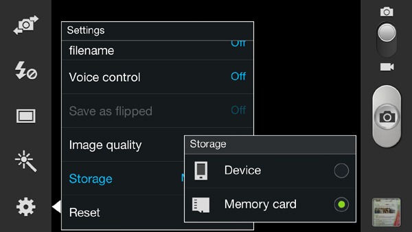 Guardar fotografí­as en la tarjeta microSD en un Samsung Galaxy