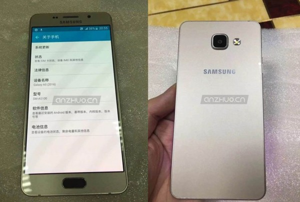 Caracterí­sticas del Samsung Galaxy A5 de 2016