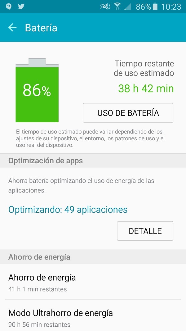 Samsung Galaxy A5 2016 batería