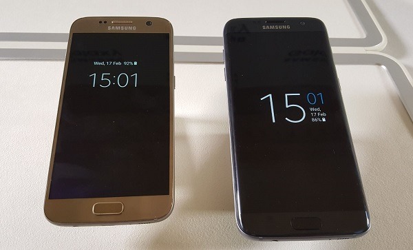 Samsung Galaxy S7 y Samsung Galaxy S7 edge pantalla encendida