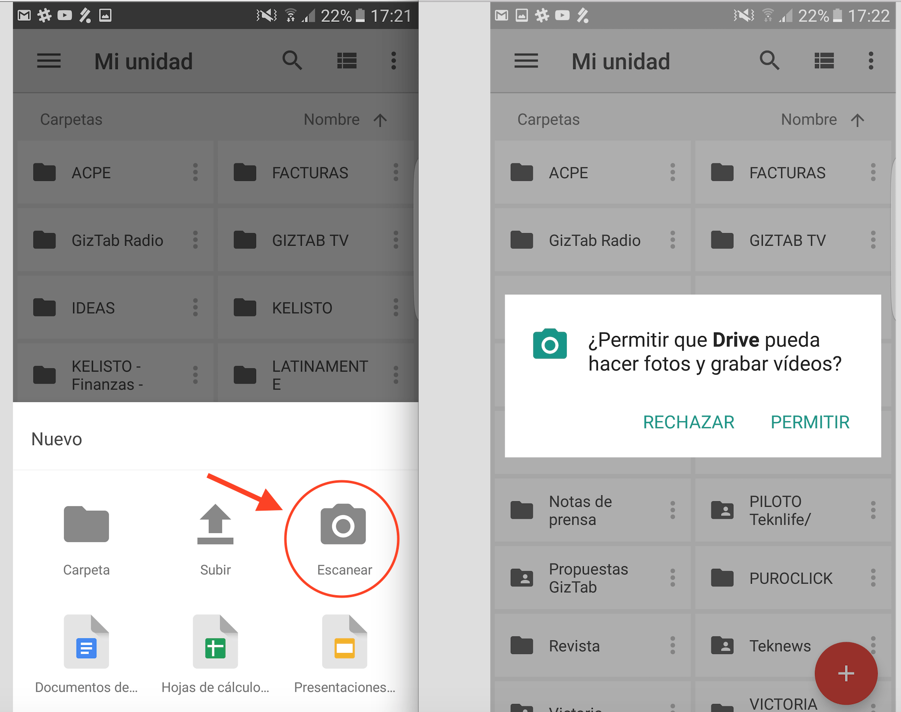 sarcoma A veces a veces frente Cómo escanear un documento con tu móvil Android y Google Drive