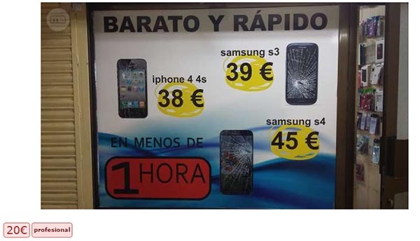reparar pantalla rota