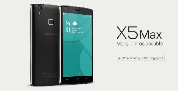 Doogee X5 Max, móvil de 5 pulgadas con baterí­a para tres dí­as