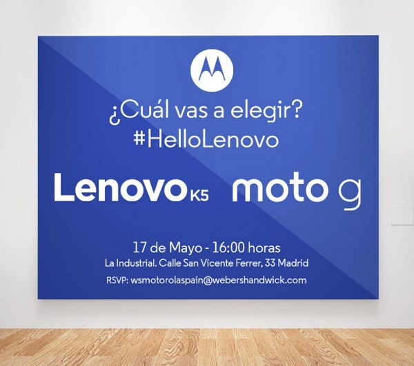 Ya tenemos fecha de presentación para el Lenovo K5 y Moto G 2016