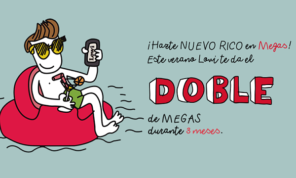 Lowi duplica los megas mensuales de datos en verano