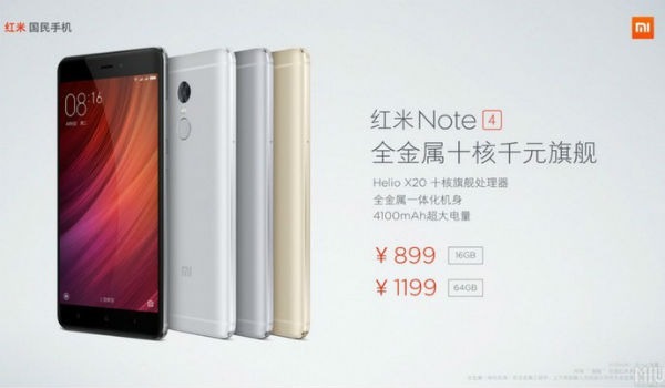 Xiaomi Redmi Note 4, nuevo phablet con diseño atractivo