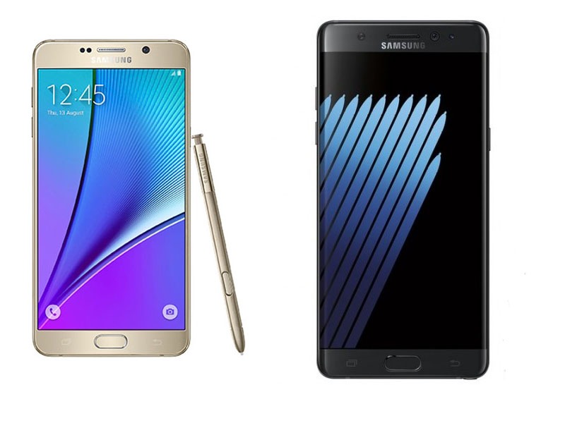 Comparativa Samsung Galaxy Note 7 vs Samsung Galaxy Note 5