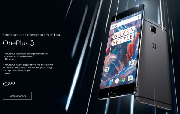 OnePlus 3 venta
